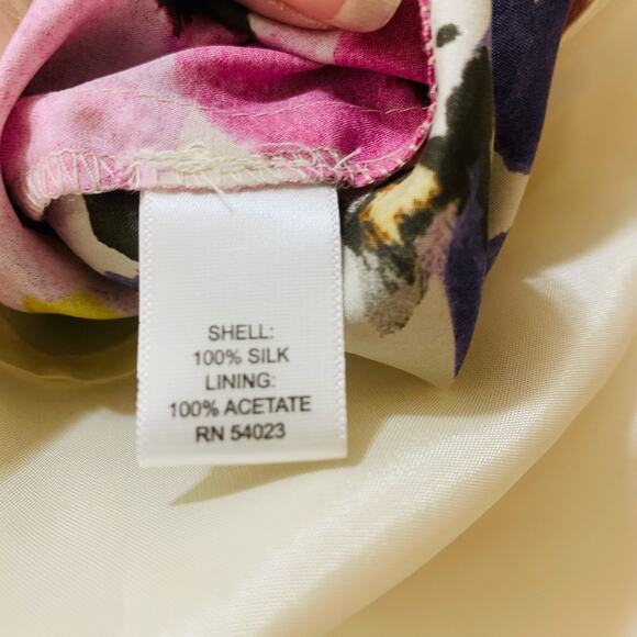 NEW Banana Republic Sz 8P Petite 100% Silk Strapless Ruched Convertible Dress - Picture 15 of 15